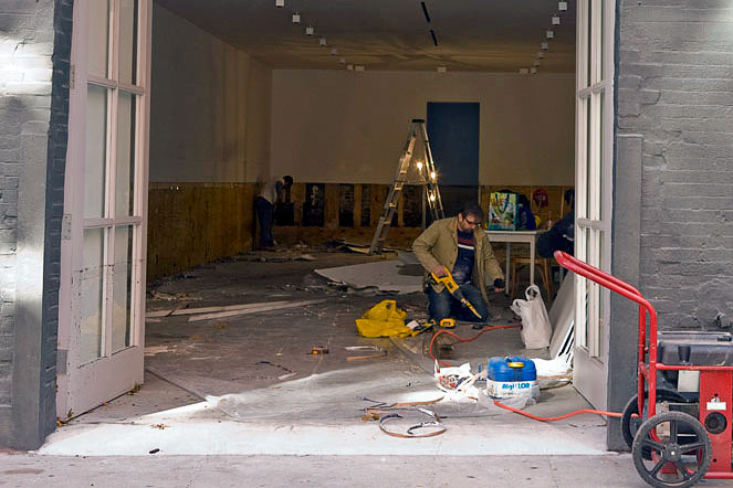 Photos of the impact of Hurricane Sandy on the New York City art world